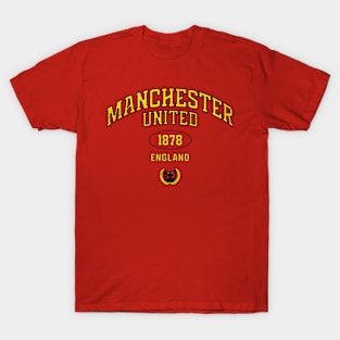 Red Devils Manchester Vintage Retro England T-Shirt